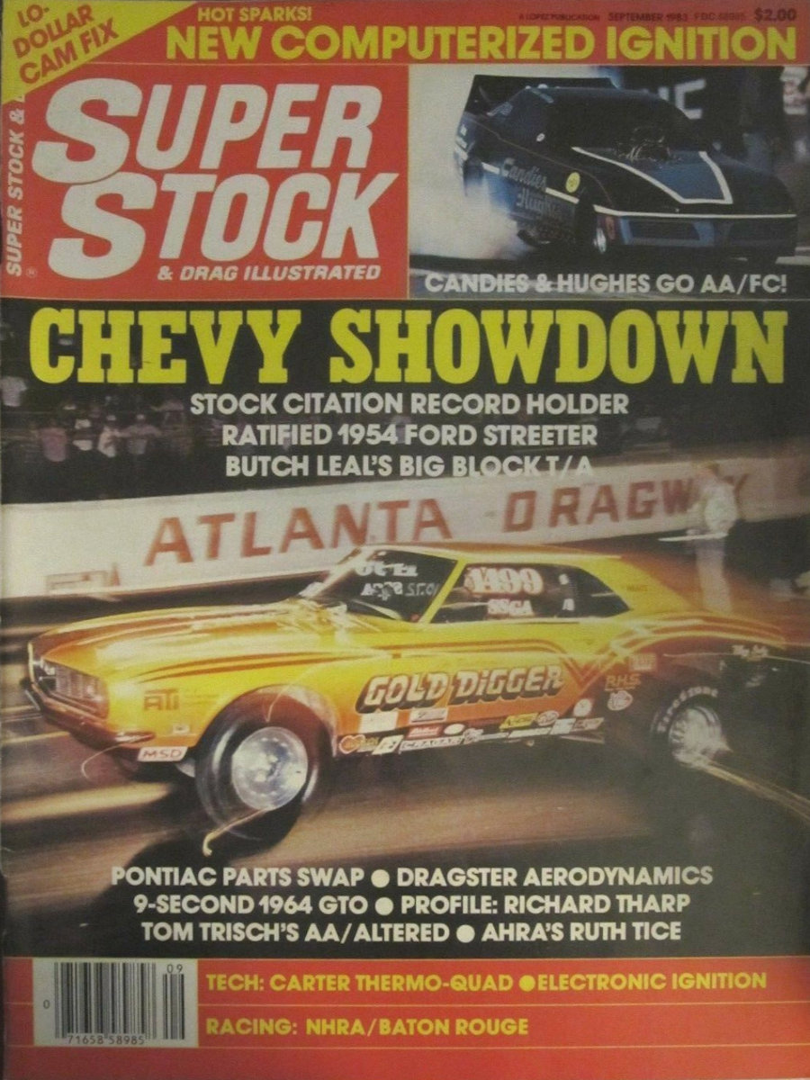 Super Stock Drag Illustrated Sept September 1983 