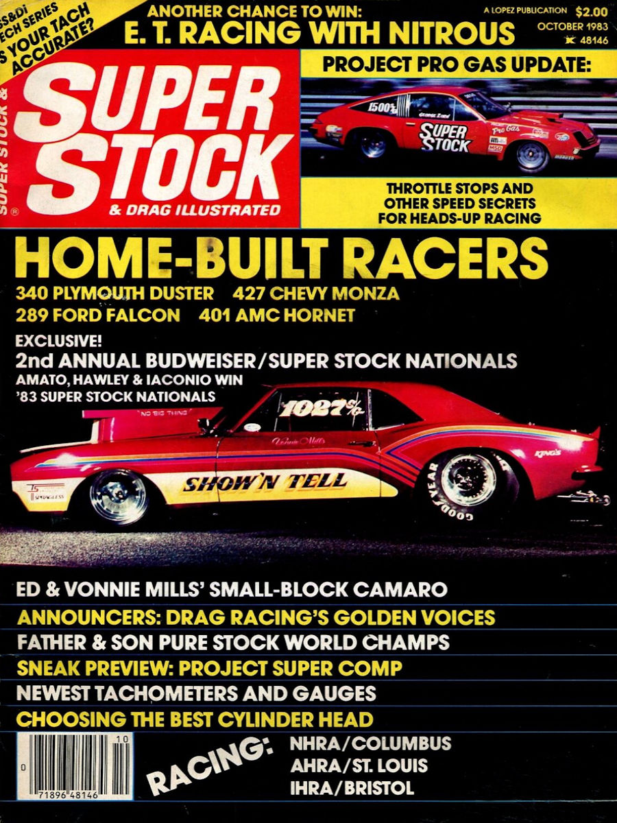 Super Stock Drag Illustrated Oct October 1983 
