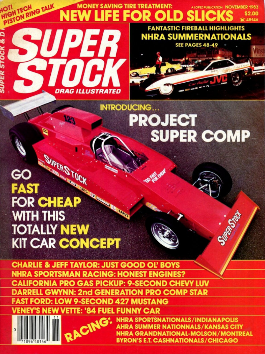 Super Stock Drag Illustrated Nov November 1983 