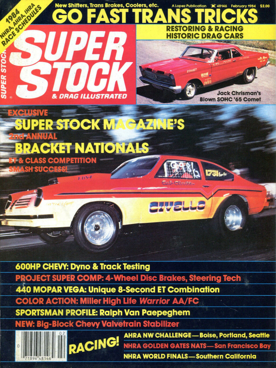 Super Stock Drag Illustrated Feb February 1984 