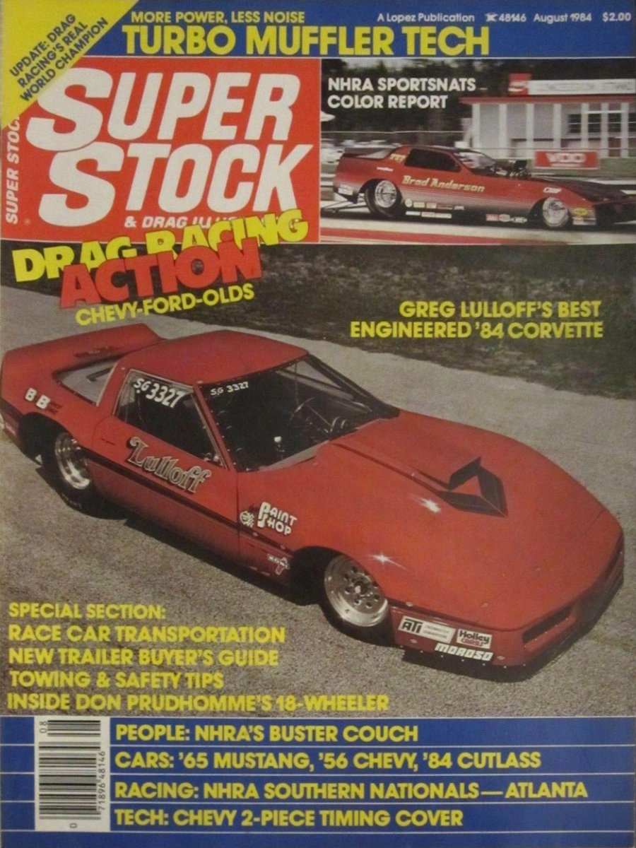 Super Stock Drag Illustrated Aug August 1984 