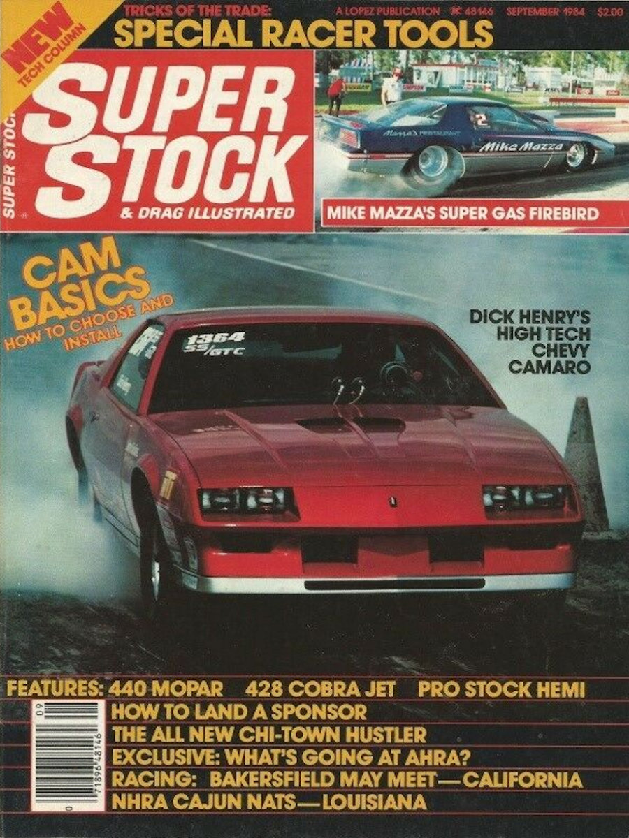 Super Stock Drag Illustrated Sept September 1984 