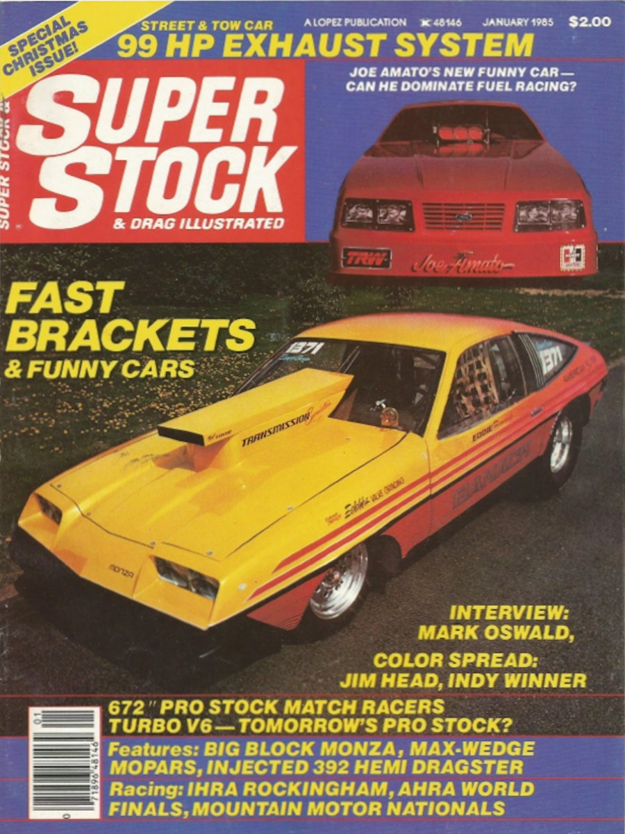 Super Stock Drag Illustrated Jan January 1985 