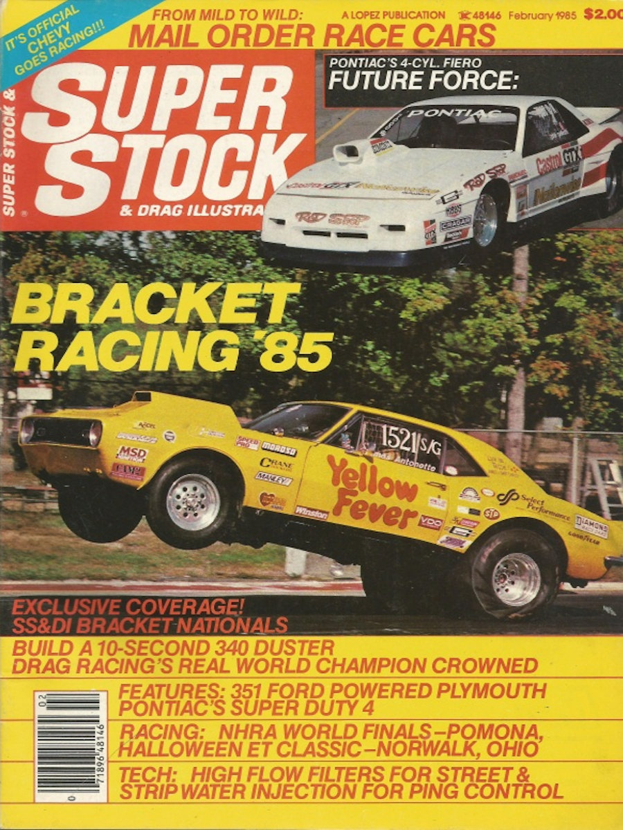 Super Stock Drag Illustrated Feb February 1985 