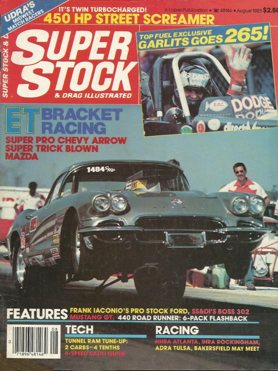 Super Stock Drag Illustrated Aug August 1985 