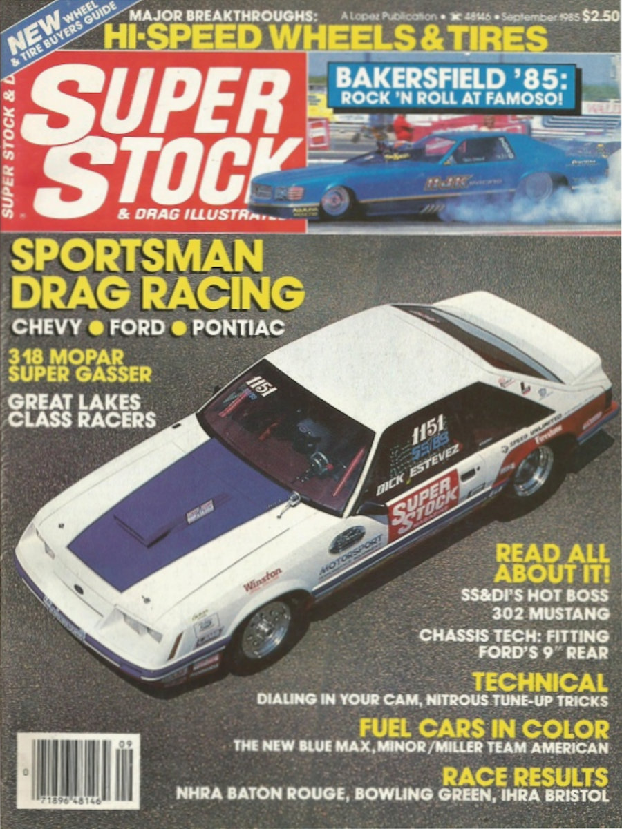 Super Stock Drag Illustrated Sept September 1985 