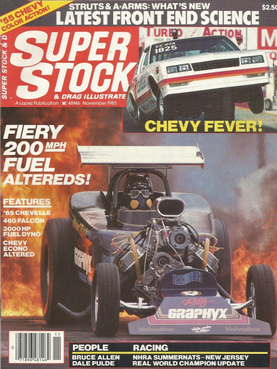 Super Stock Drag Illustrated Nov November 1985 