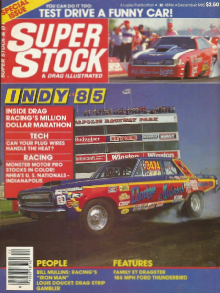 Super Stock Drag Illustrated Dec December 1985 