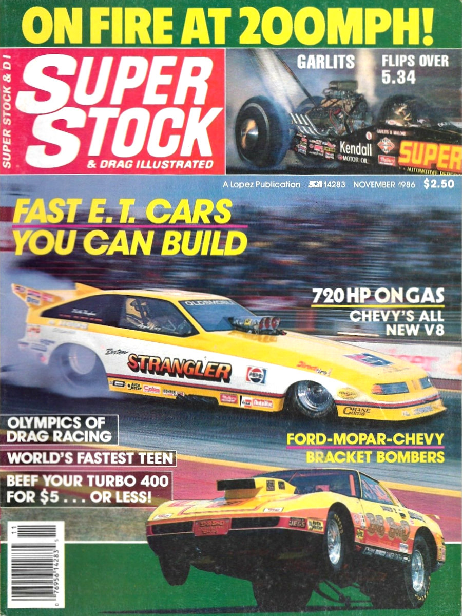 Super Stock Drag Illustrated Nov November 1986 