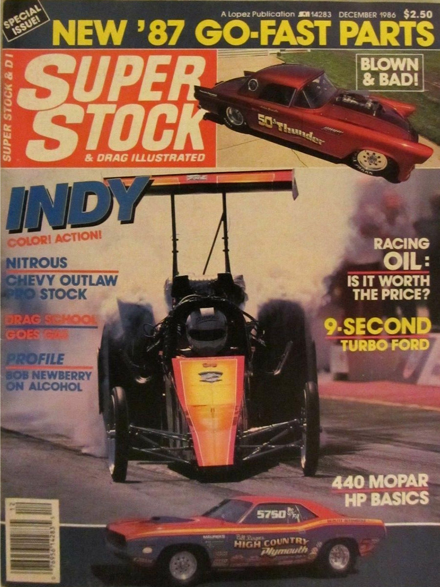 Super Stock Drag Illustrated Dec December 1986 