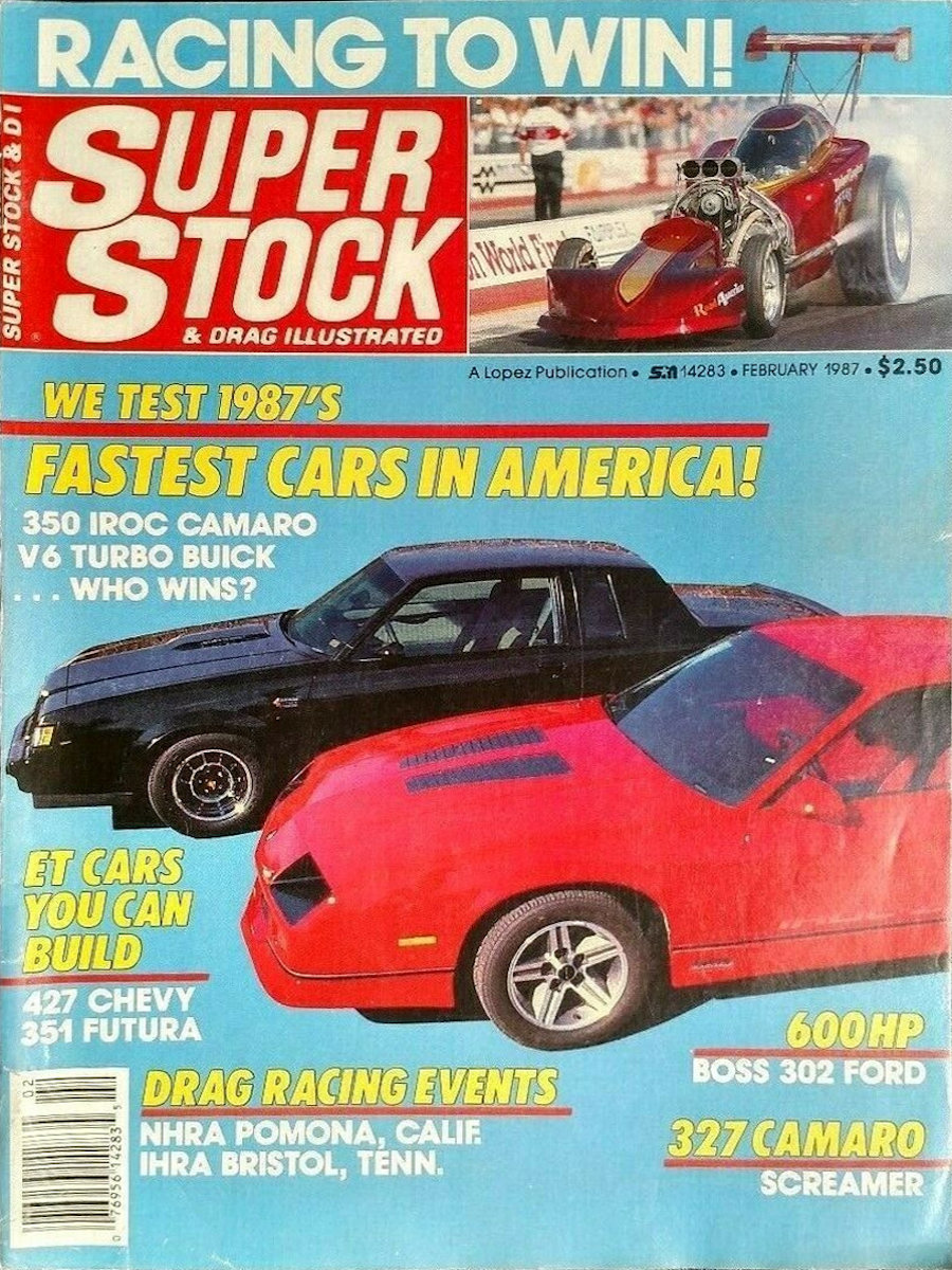 Super Stock Drag Illustrated Feb February 1987 