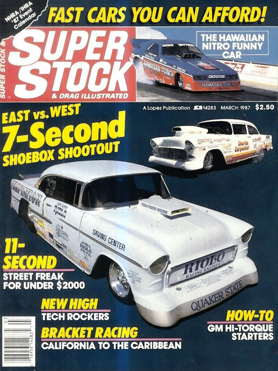 Super Stock Drag Illustrated Mar March 1987 