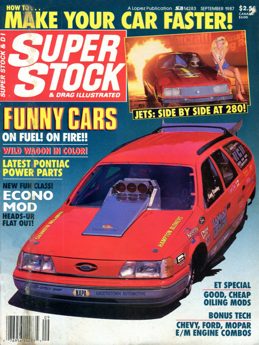Super Stock Drag Illustrated Sept September 1987 