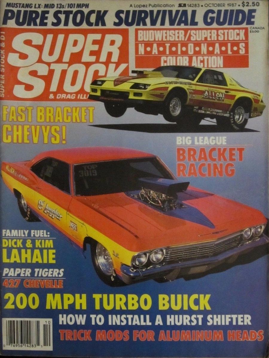 Super Stock Drag Illustrated Oct October 1987 