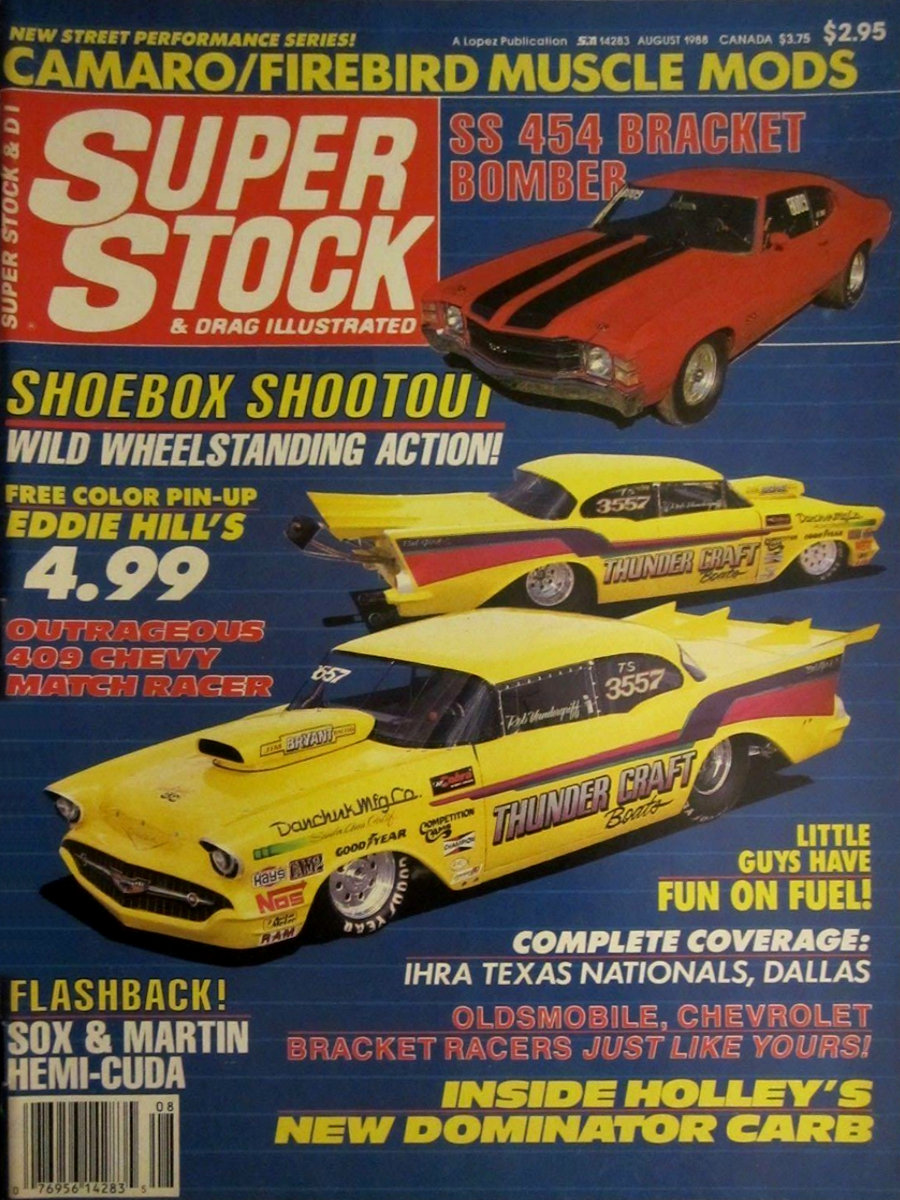 Super Stock Drag Illustrated Aug August 1988 