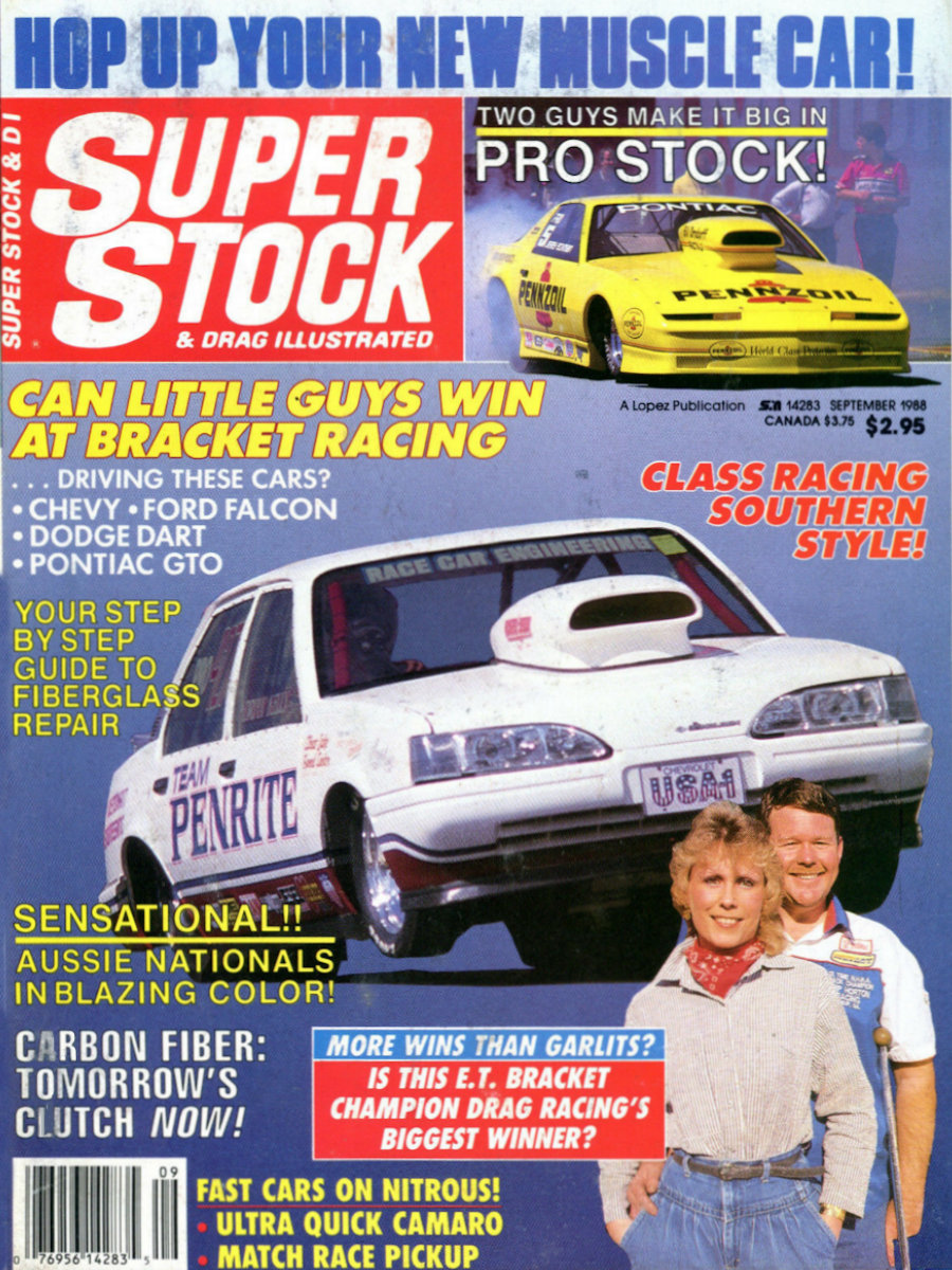 Super Stock Drag Illustrated Sept September 1988 