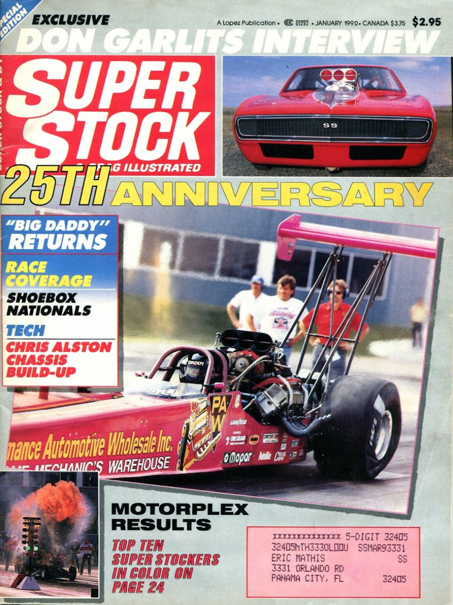 Super Stock Drag Illustrated Jan January 1990 