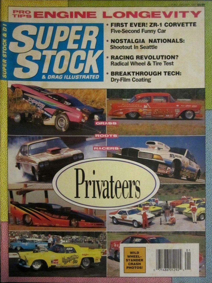 Super Stock Drag Illustrated Jan January 1991 