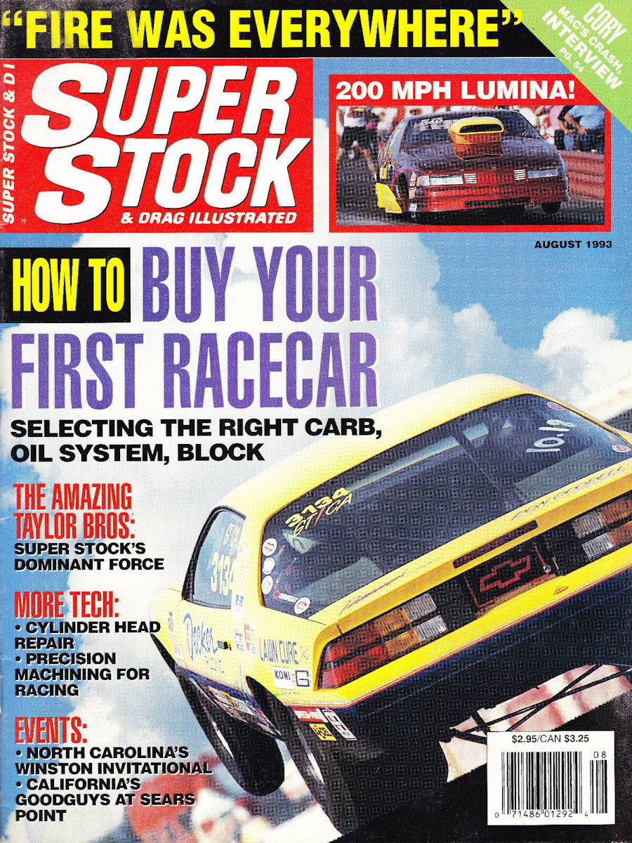 Super Stock Drag Illustrated Aug August 1993 