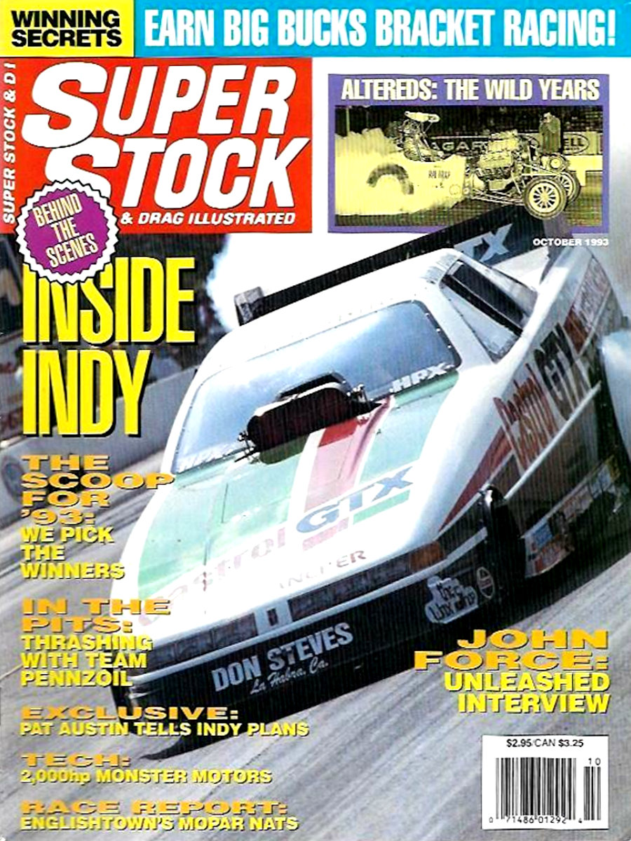 Super Stock Drag Illustrated Oct October 1993 