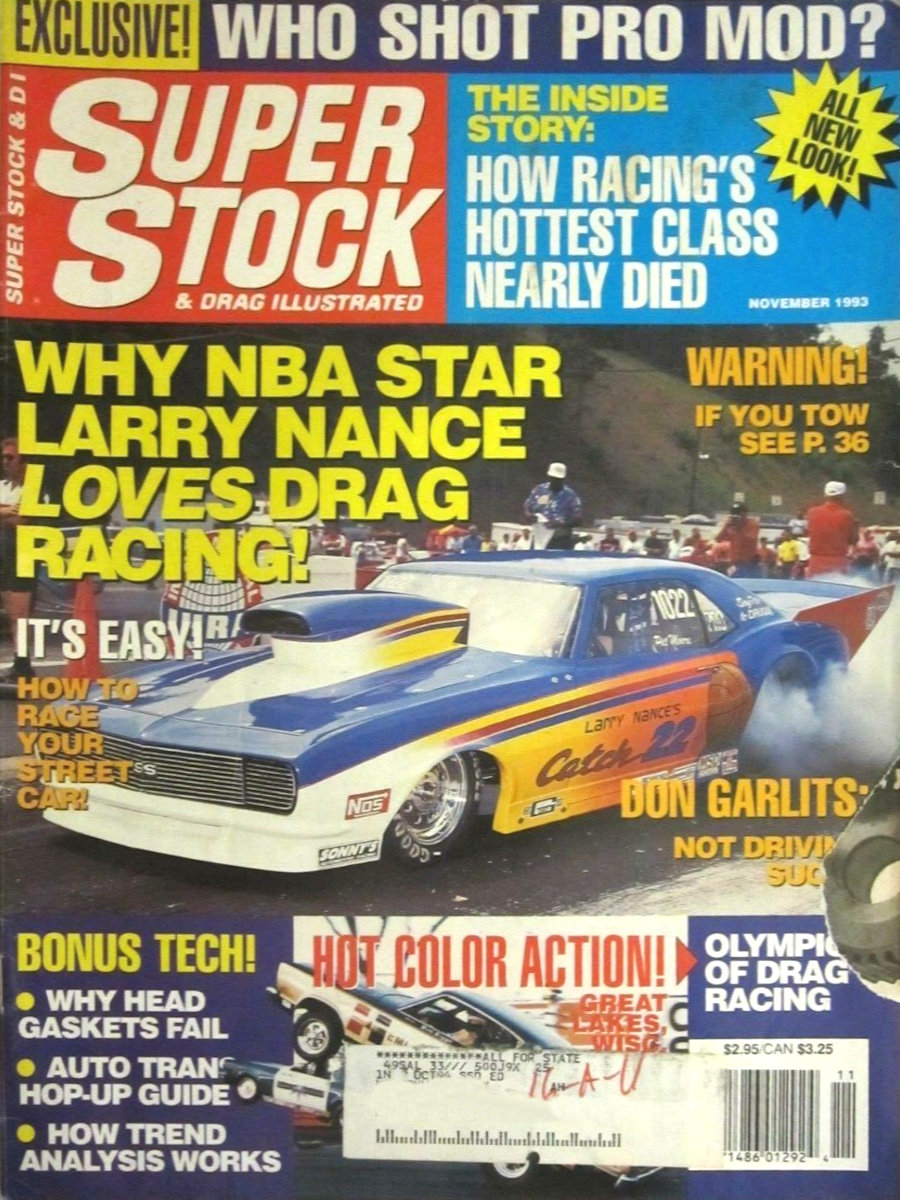 Super Stock Drag Illustrated Nov November 1993 
