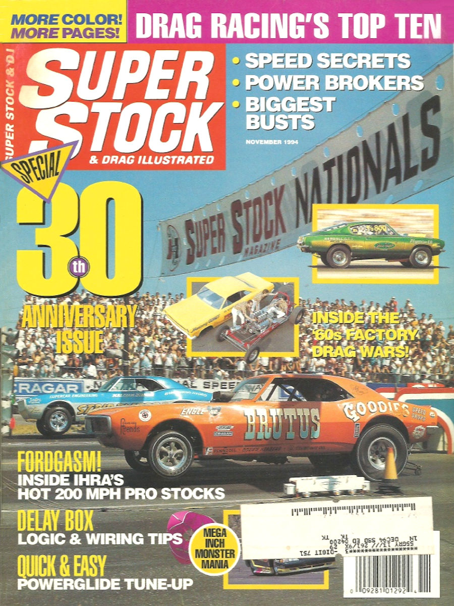 Super Stock Drag Illustrated Nov November 1994 
