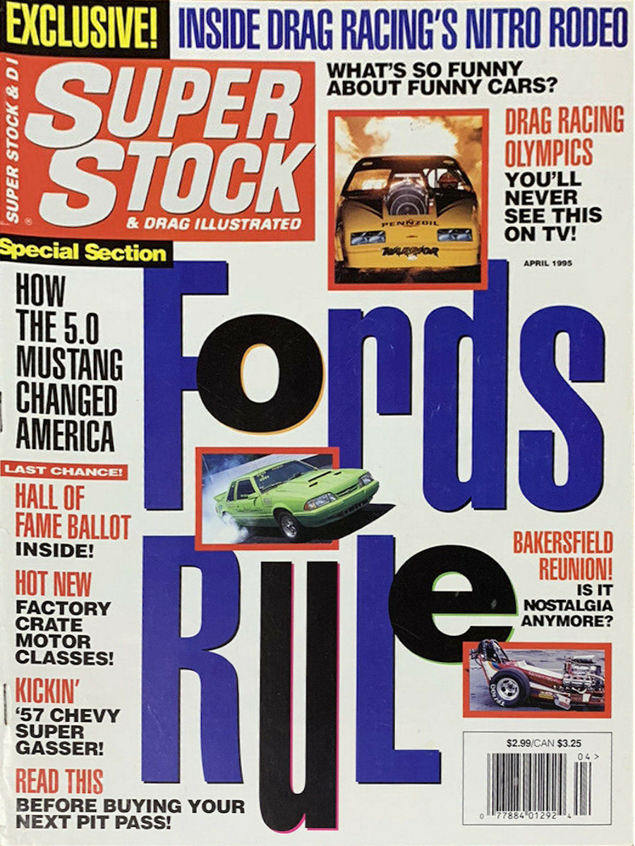 Super Stock Drag Illustrated Apr April 1995 