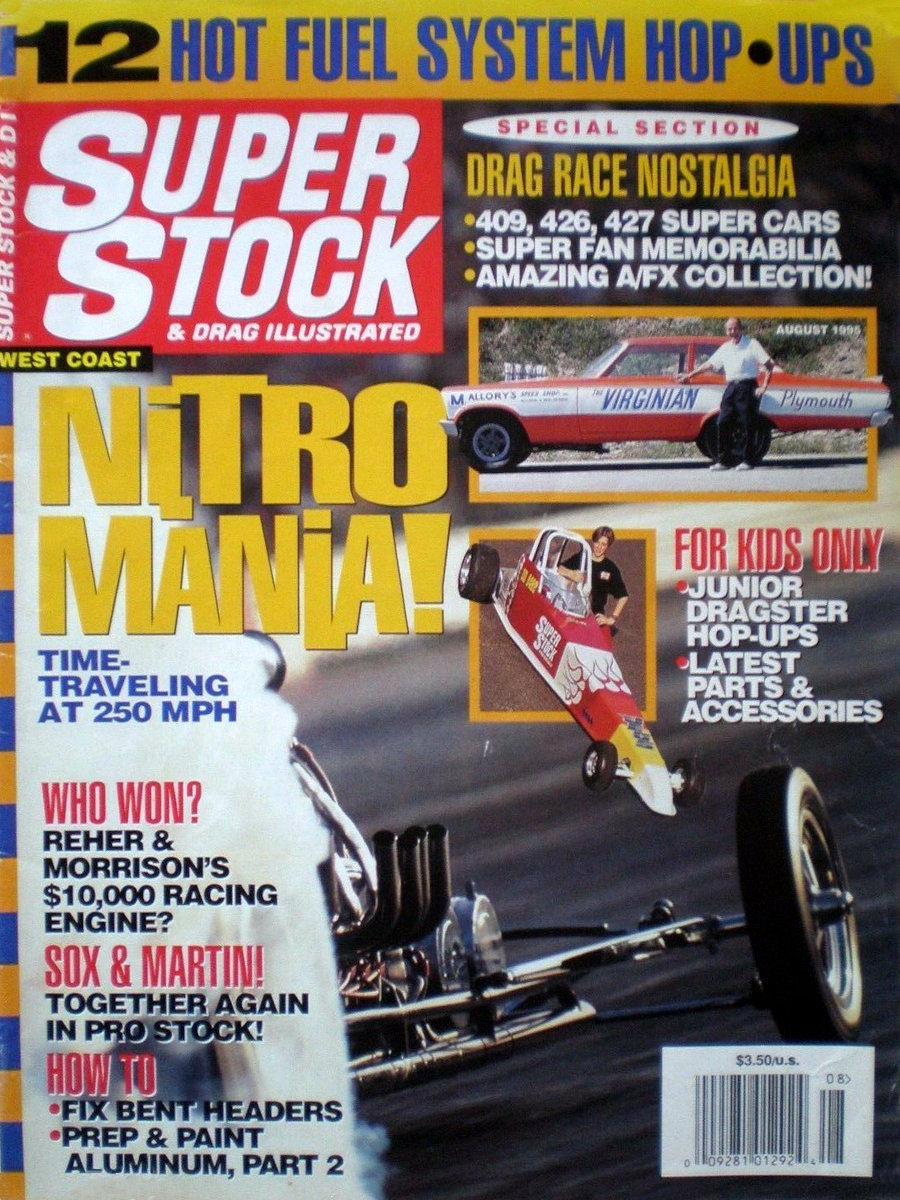 Super Stock Drag Illustrated Aug August 1995 