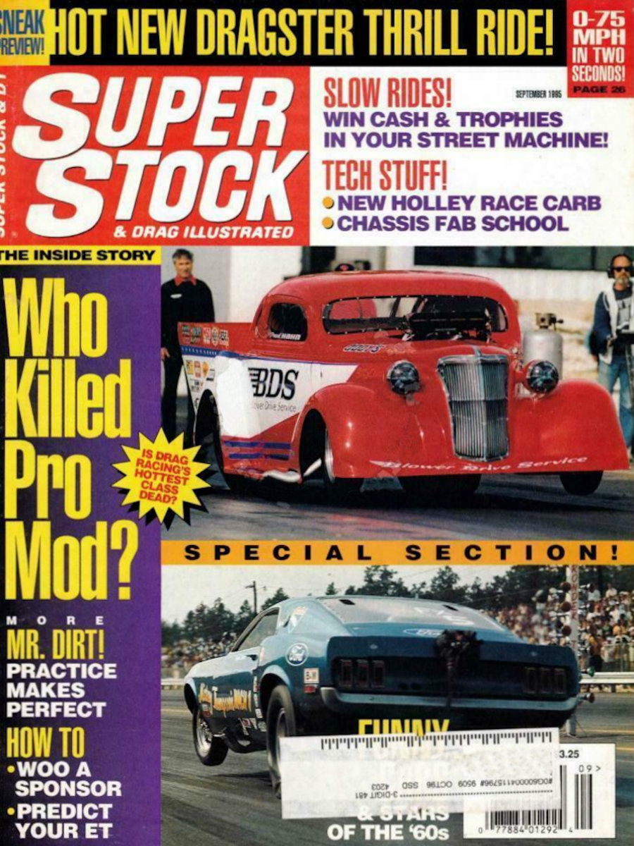 Super Stock Drag Illustrated Sept September 1995 