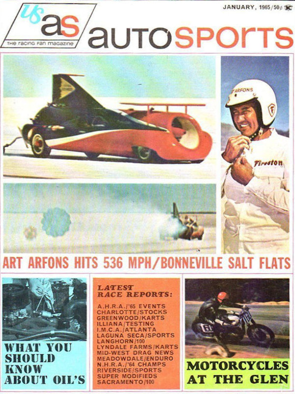 Auto Sports Jan January 1965 