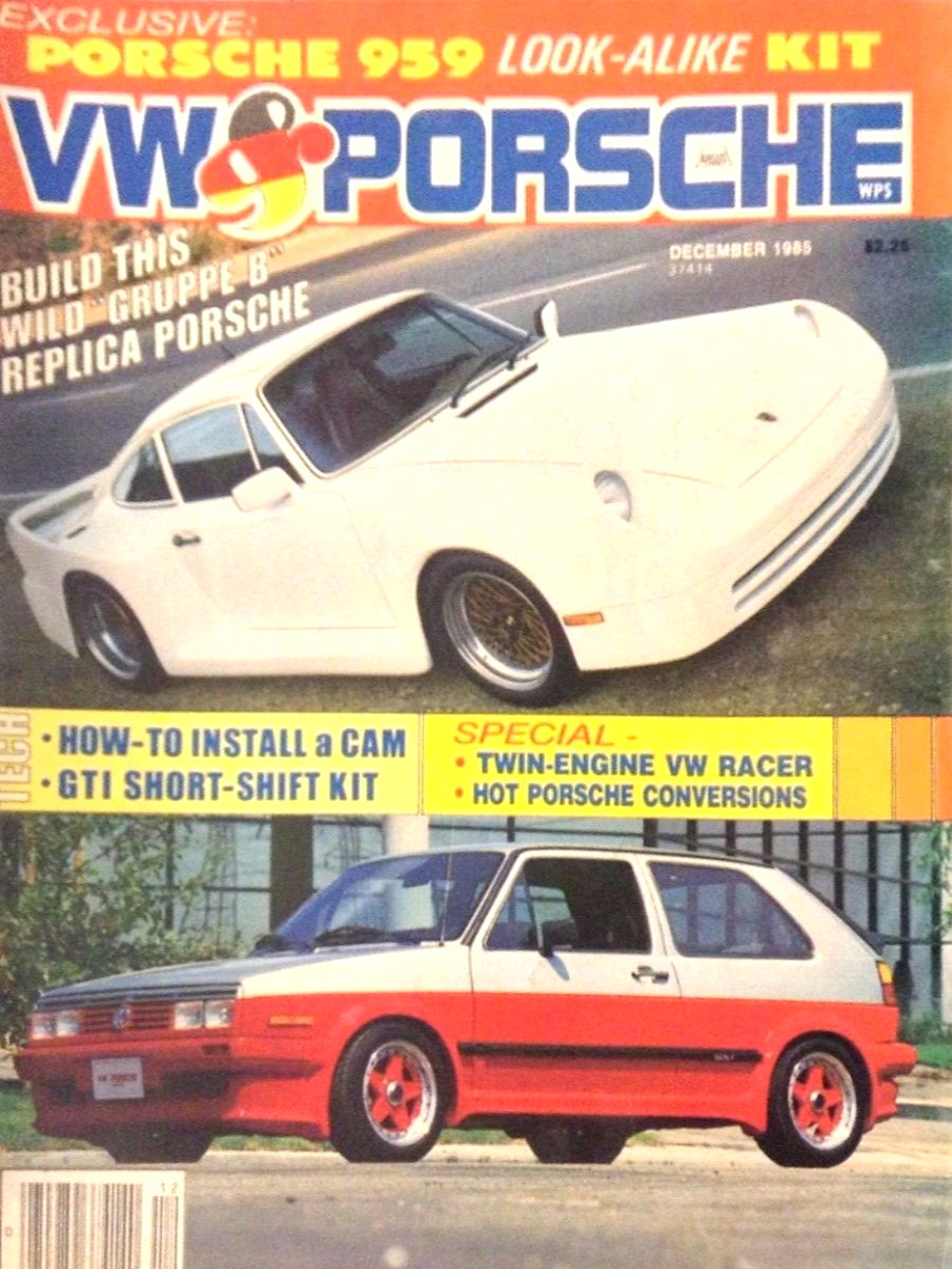 VW Porsche Dec December 1985 