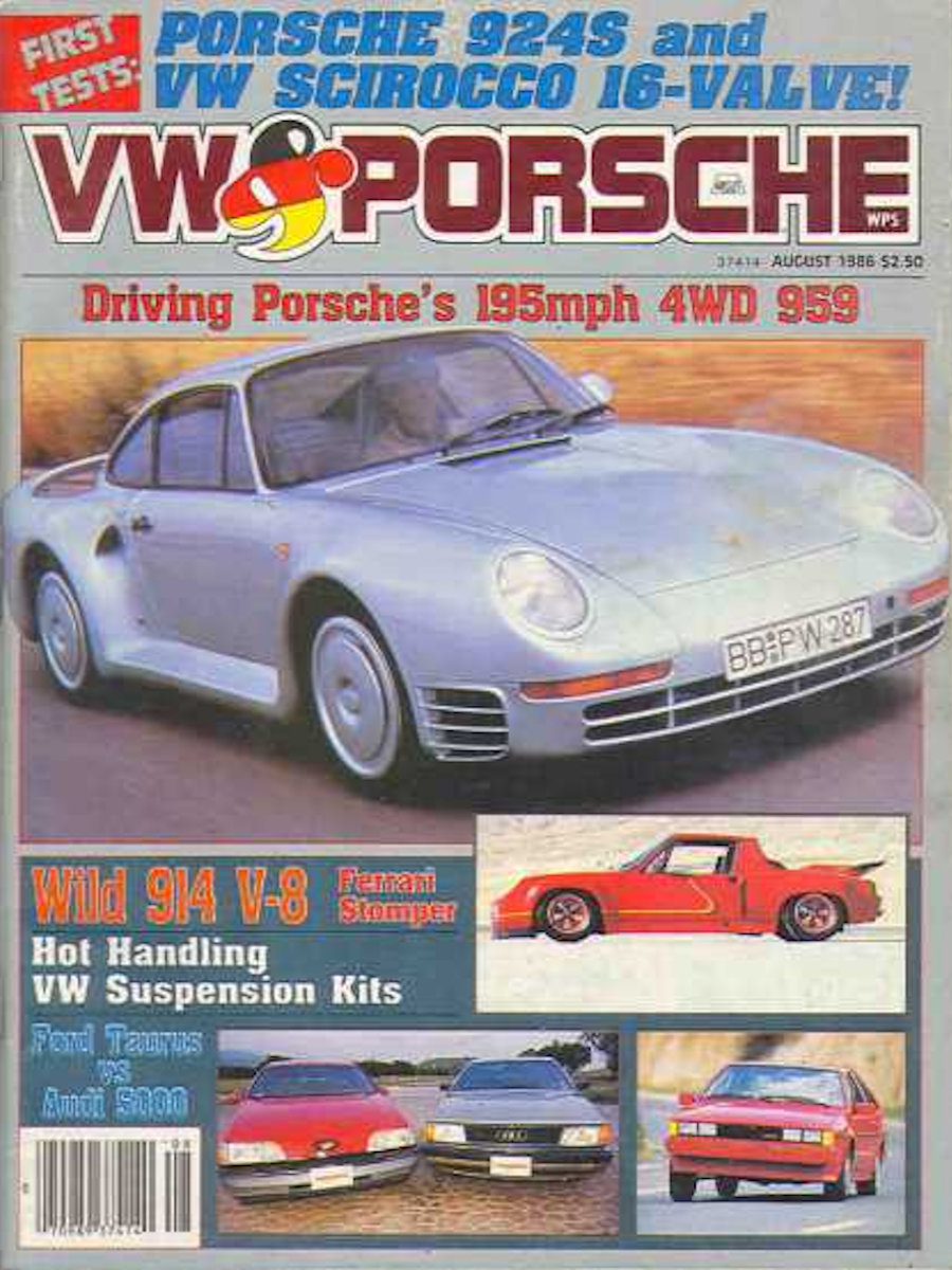 VW Porsche Aug August 1986 
