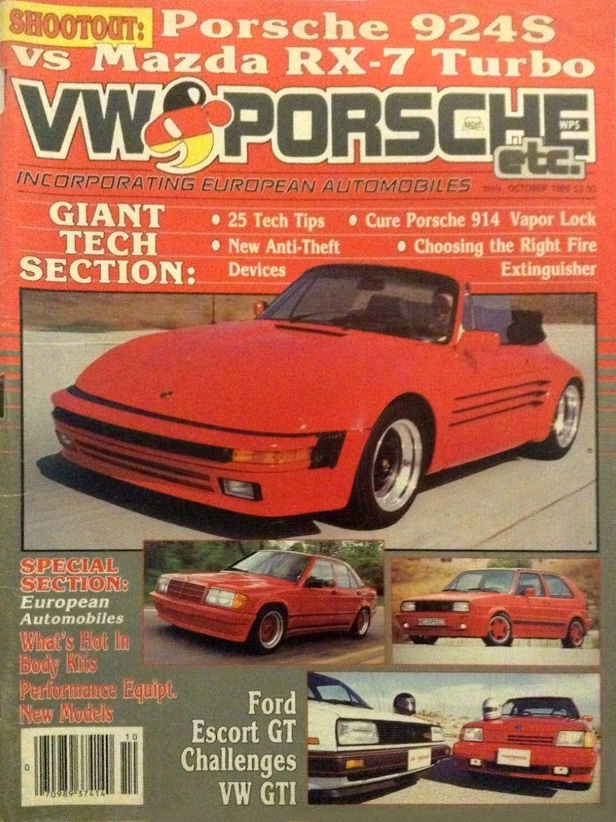 VW Porsche Oct October 1986 