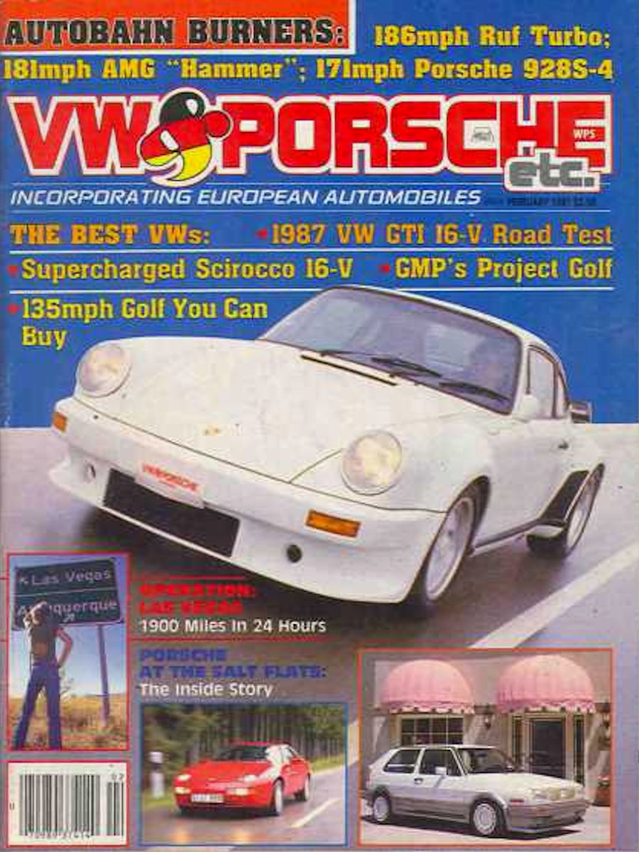 VW Porsche Feb February 1987 