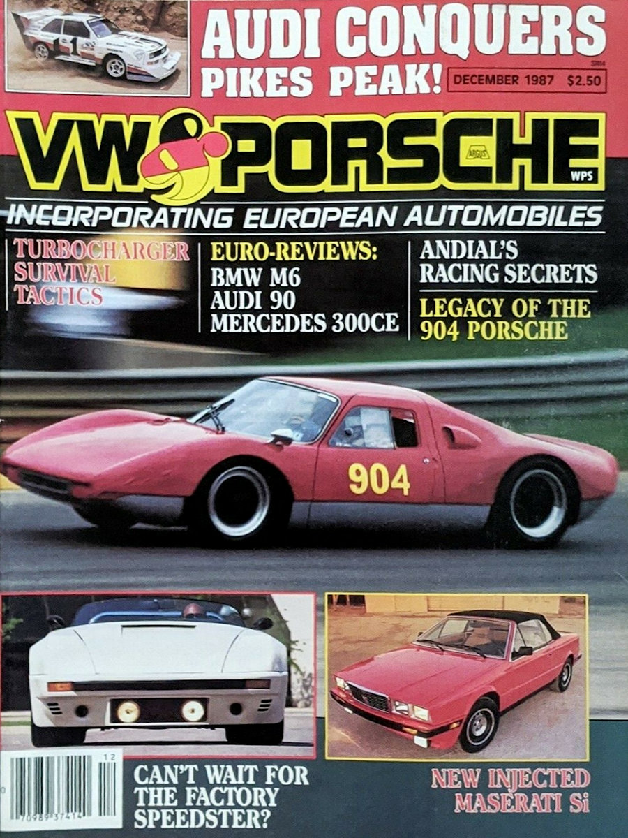VW Porsche Dec December 1987 
