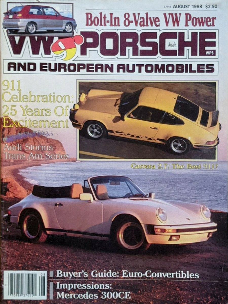 VW Porsche Aug August 1988 