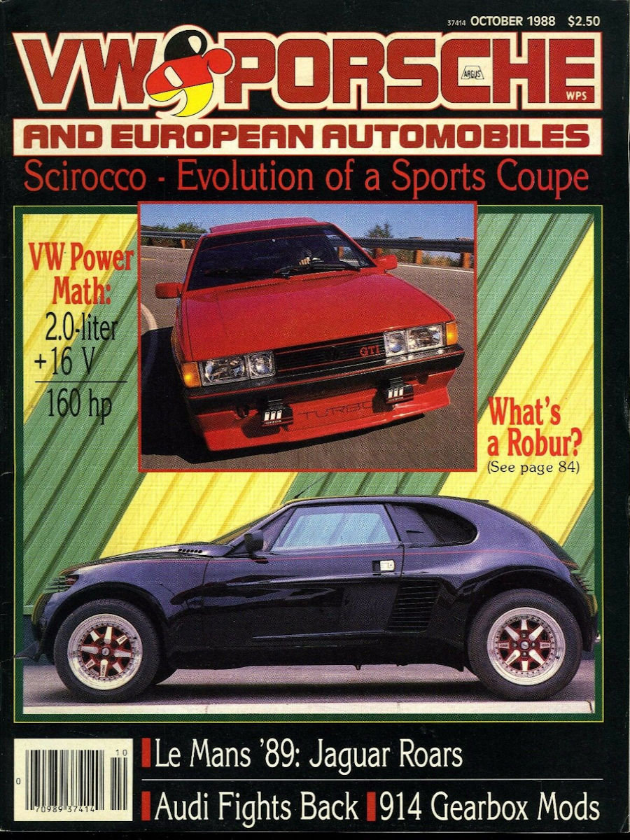 VW Porsche Oct October 1988 