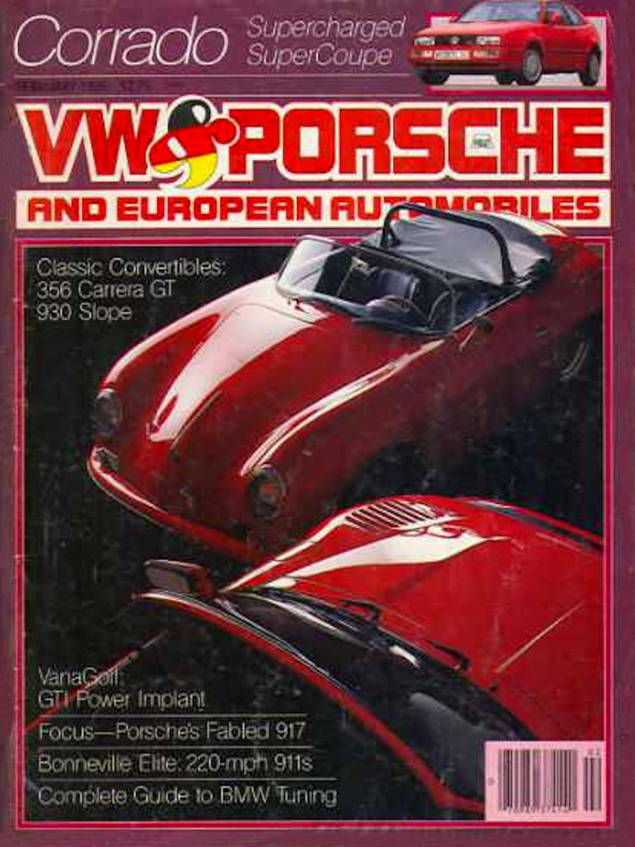 VW Porsche Feb February 1989 