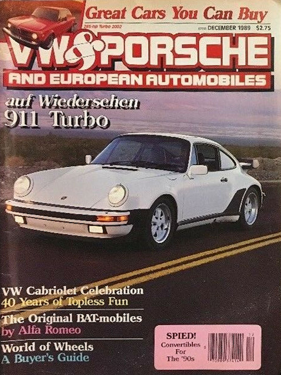 VW Porsche Dec December 1989 