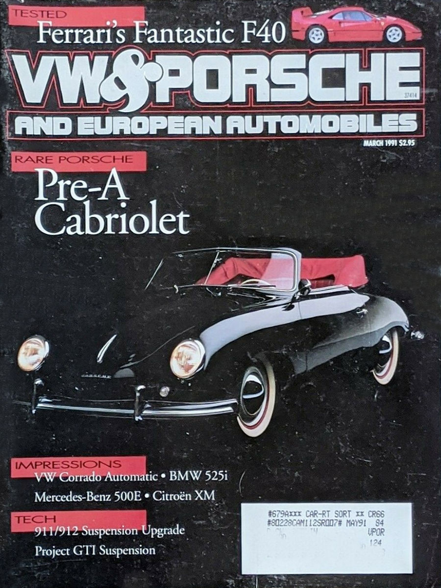 VW Porsche Mar March 1991 