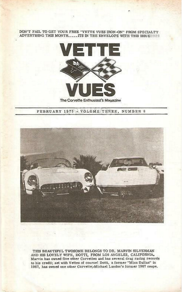 Vette Vues Feb February 1975